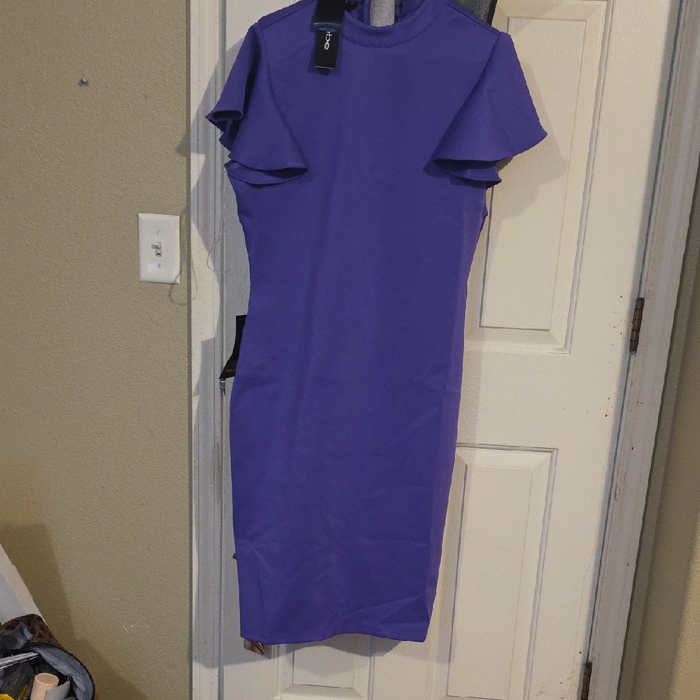 bebe Elegant Purple Midi Dress